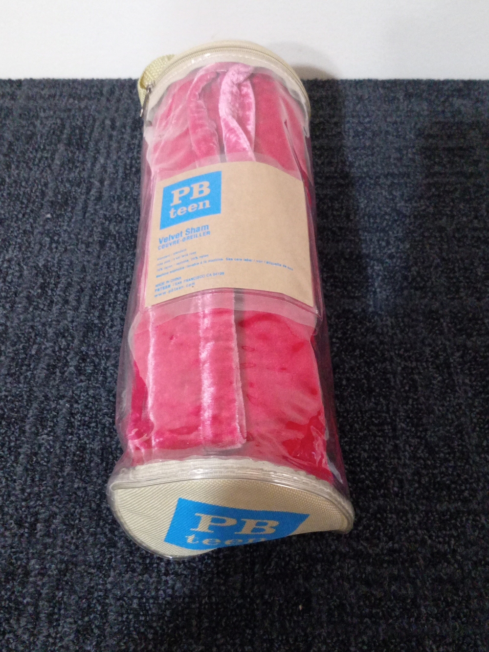 Pottery Barn Teen Velvet Sham - Rose Pink